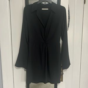 abercrombie twist front shirt dress
